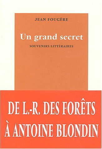 Stock image for Un grand secret : Souvenirs littraires for sale by medimops