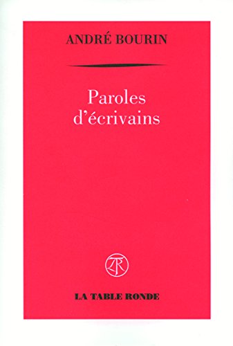 Beispielbild fr Paroles d'crivains zum Verkauf von Gallix