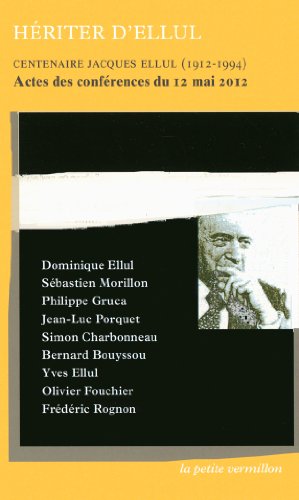 9782710370130: Hriter d'Ellul: Actes des confrences du 12 mai 2012