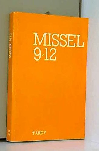 Stock image for Missel 9-12, anne C, orange for sale by Ammareal