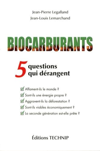 Beispielbild fr Biocarburants - 5 questions qui drangent zum Verkauf von Ammareal