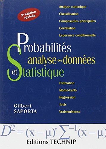 Beispielbild fr Probabilits, analyse des donnes et statistique zum Verkauf von Gallix