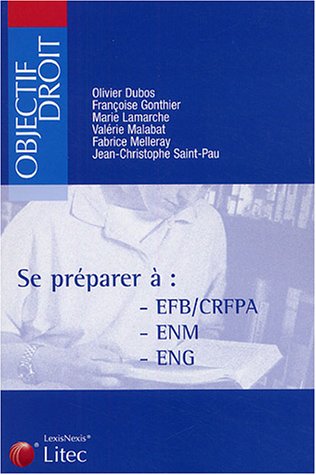 Stock image for Se prparer  : EFB/CRFPA - ENM - ENG for sale by Ammareal