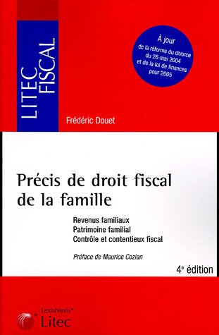 Imagen de archivo de Prcis de droit fiscal de la famille (ancienne dition) a la venta por medimops