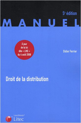 Stock image for Droit de la distribution for sale by Ammareal