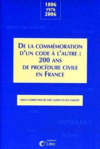 9782711007172: colloque commemoration bicentenaire code procedure civile