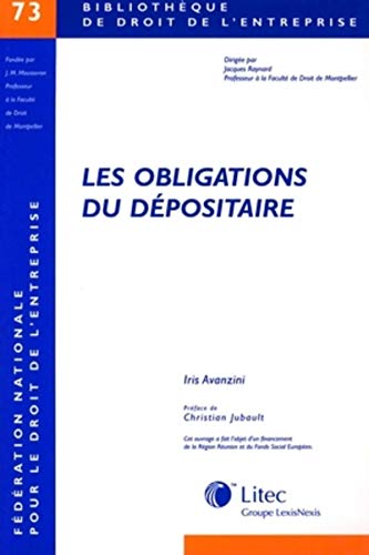 9782711008254: les obligations du depositaire