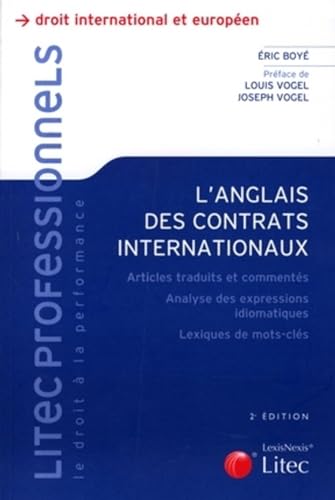 Stock image for L'anglais des contrats internationaux for sale by Ammareal