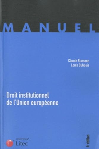 Stock image for Droit institutionnel de l'Union europenne for sale by Ammareal