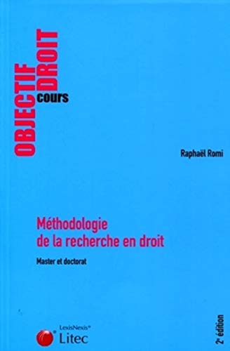 Beispielbild fr Mthodologie de la recherche en droit. zum Verkauf von Ammareal