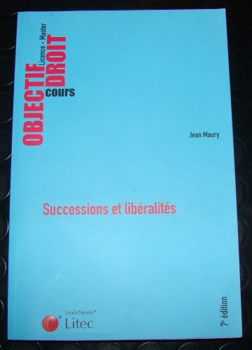 Imagen de archivo de Successions et libralits a la venta por Ammareal