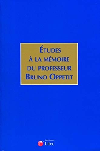 Stock image for etudes a la memoire du professeur bruno oppetit for sale by Gallix