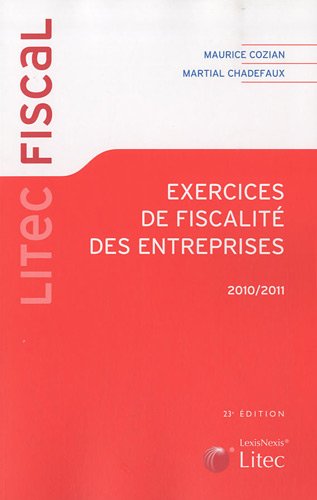 Stock image for Exercices de fiscalit des entreprises 2010-2011 for sale by medimops