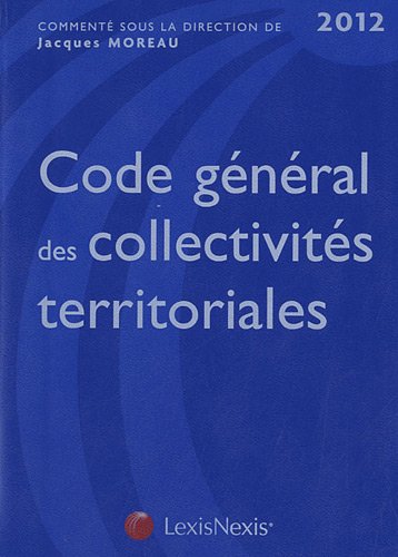 Stock image for Code gnral des collectivits territoriales 2012 for sale by Ammareal