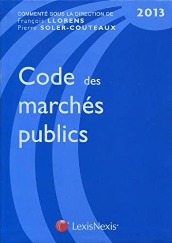 Beispielbild fr Code des marchs publics 2013 zum Verkauf von Ammareal
