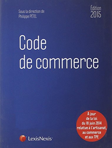 Stock image for Code de commerce 2015 for sale by Ammareal