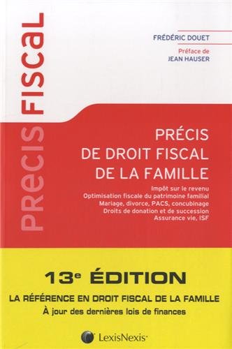 Imagen de archivo de Prcis de droit fiscal de la famille a la venta por Ammareal