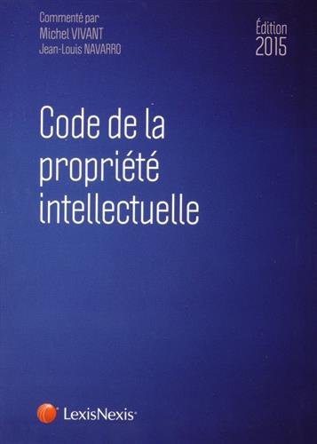 Stock image for Code de la proprit intellectuelle 2015 for sale by medimops