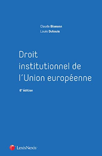 9782711025466: Droit institutionnel de l'Union europenne