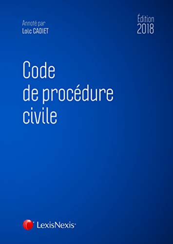 Stock image for Code de procdure civile 2018: Prix de lancement jusqu'au 31/12/2017, 60.00   compter du 01/01/2018 for sale by Ammareal