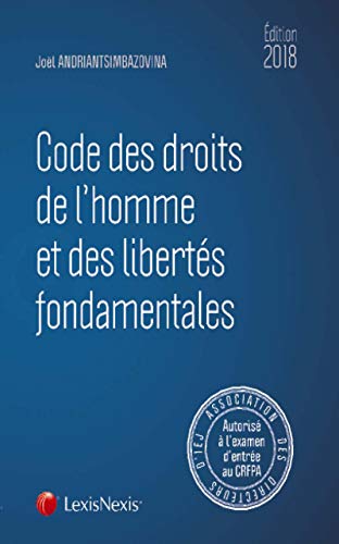 Beispielbild fr Code des droits de l'homme et des liberts fondamentales 2018 zum Verkauf von medimops