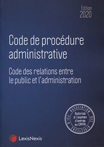 Beispielbild fr Code de procdure administrative 2020 - spcial CRFPA zum Verkauf von medimops