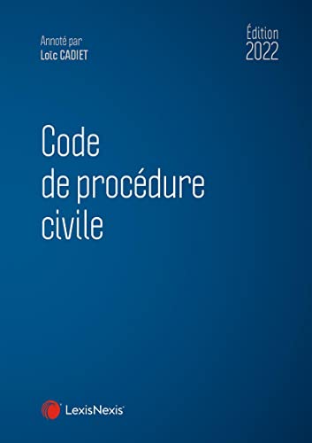 Stock image for Code de procdure civile 2022:  jour des rformes du divorce contentieux et de l'aide juridique. Code annot autoris  l'examen d'entre au CRFPA. for sale by medimops