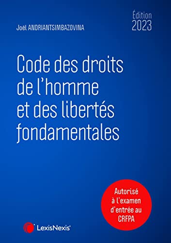 Beispielbild fr CODE DES DROITS DE L'HOMME ET DES LIBERTS FONDAMENTALES zum Verkauf von La Casa de los Libros