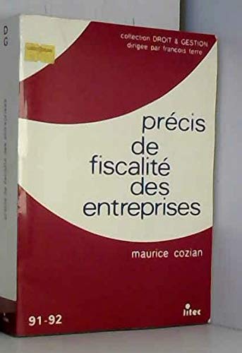 Précis de fiscalité des entreprises