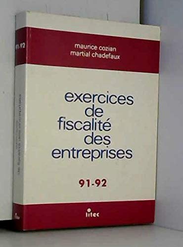 Stock image for Exercices de fiscalit des entreprises for sale by LiLi - La Libert des Livres