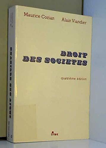 Beispielbild fr Droit Des Societes zum Verkauf von RECYCLIVRE