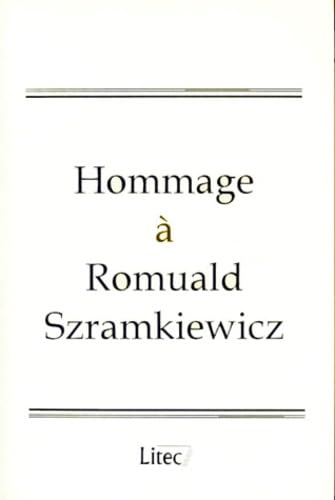 Imagen de archivo de Mlanges, hommages  Romuald Szramkiewicz, 1re dition a la venta por Ammareal