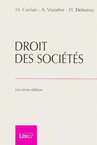 9782711132270: Droit des socits (ancienne dition)