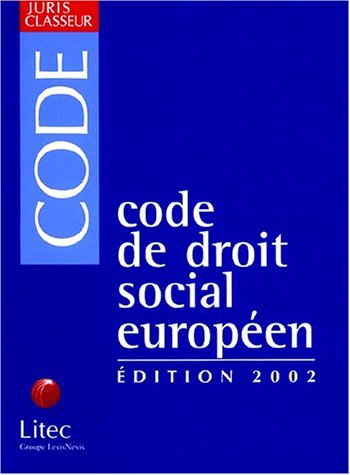 9782711133598: Code de droit social europen (ancienne dition)