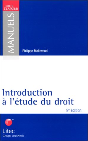 9782711134298: Introduction  l'tude du droit (ancienne dition)