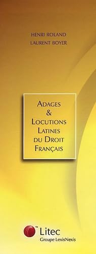 Coffret adages et locutions latines du droit franÃ§ais (9782711135110) by Boyer