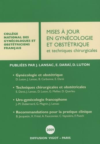 Beispielbild fr Mises  jour en gyncologie et obsttrique et techniques chirurgicales zum Verkauf von Ammareal
