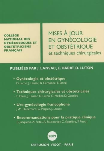 Stock image for Mises  jour en gyncologie et obsttrique et techniques chirurgicales for sale by Ammareal