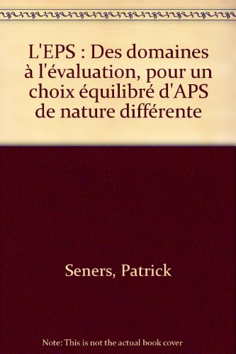 Stock image for L'EPS des domaines  l'valuation, 2e dition for sale by secretdulivre