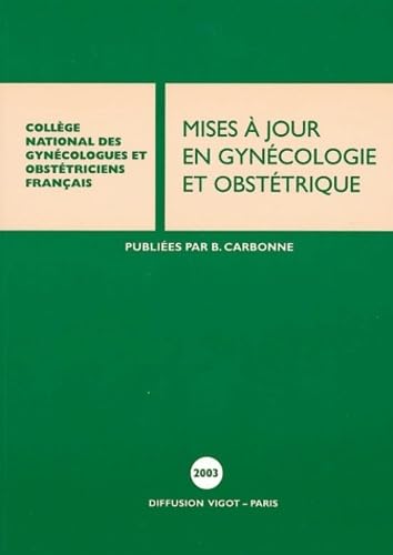 Stock image for Mise  jour en gyncologie et obsttrique for sale by Ammareal