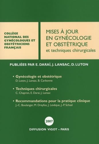 Beispielbild fr Mises  jour en gyncologie et obsttrique zum Verkauf von Chapitre.com : livres et presse ancienne