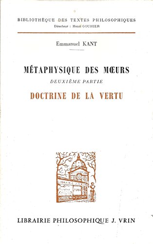 MÃ©taphysique des moeurs (9782711604265) by Unknown Author