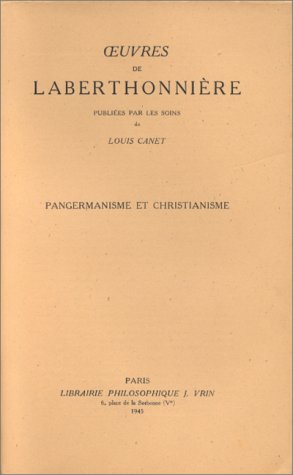 Beispielbild fr Pangermanisme Et Christianisme (Problemes & Controverses) (French Edition) zum Verkauf von Gallix