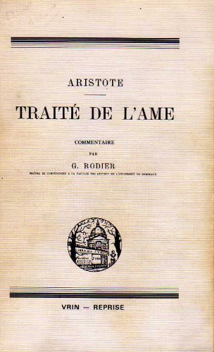 9782711608744: Aristote, Traité de l'âme: Commentaire (Vrin-reprise) (French Edition)