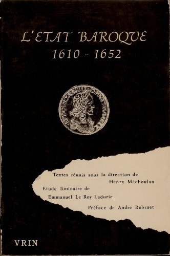 Beispielbild fr Etat baroque (L') Regards sur la pense politique de la France zum Verkauf von Librairie La Canopee. Inc.