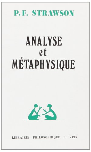 Beispielbild fr Analyse Et Metaphysique (Problemes & Controverses) (French Edition) zum Verkauf von Gallix