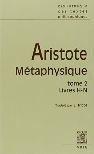 Beispielbild fr Mtaphysique, tome 2 livre H-N zum Verkauf von Ammareal