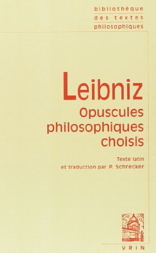 Imagen de archivo de Opuscules philosophiques choisis (bilingue latin-franais) a la venta por medimops