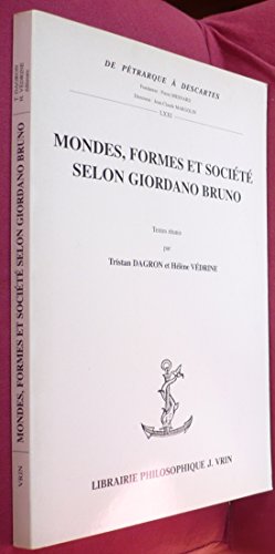 9782711616206: Mondes, formes et socit selon Giordano Bruno