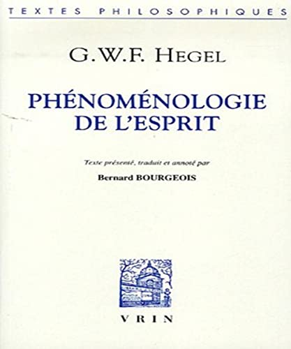 9782711618897: Phnomnologie de l'esprit (Bibliotheque Des Textes Philosophiques)